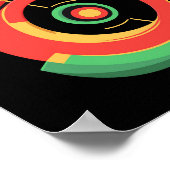 Reggae Music Clef Poster (Ecke)