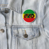Reggae Music Design mit rastafari Stil und Farbe Button (Beispiel)