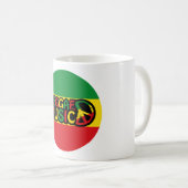 Reggae Music Design mit rastafari Stil und Farbe Kaffeetasse (VorderseiteRechts)