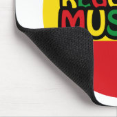 Reggae Music Design mit rastafari Stil und Farbe Mousepad (Ecke)