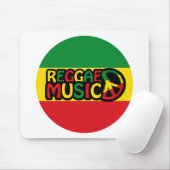Reggae Music Design mit rastafari Stil und Farbe Mousepad (Mit Mouse)