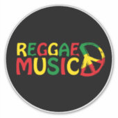Reggae Music Design, Reggae Art Aufkleber (Vorderseite)