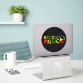 Reggae Music Design, Reggae Art Aufkleber (Laptop auf Schreibtisch)