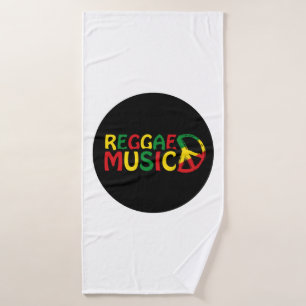 Reggae Music Design, Reggae Art Badehandtuch