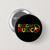 Reggae Music Design, Reggae Art Button (Vorne & Hinten)