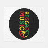 Reggae Music Design, Reggae Art Fleecedecke (Vorderseite (Horizontal))