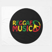 Reggae Music Design, Reggae Art Fleecedecke (Vorderseite (Horizontal))
