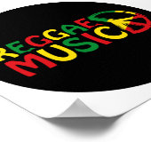 Reggae Music Design, Reggae Art Poster (Ecke)