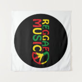 Reggae Music Design, Reggae Art Wandteppich (Vorderseite (Horizontal))