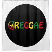 Reggae Music Duschvorhang (Vorderseite)