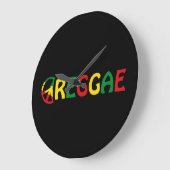 Reggae Music Große Wanduhr (Winkel)