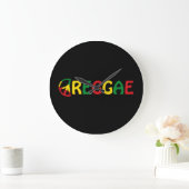 Reggae Music Große Wanduhr (Zuhause)