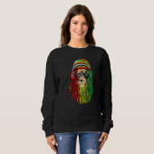 Reggae Music Jamaican Lion Rasta Lion Of Rastafar Sweatshirt (Vorne ganz)