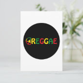 Reggae Music Karte (Stehend Vorderseite)