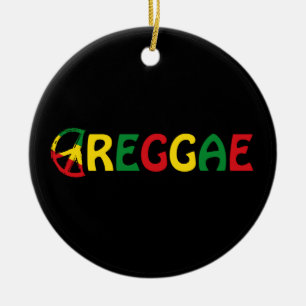 Reggae Music Keramik Ornament