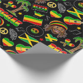 Reggae Music Lover Birthday Geschenkpapier (Ecke)