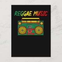 Reggae Music Lover farbenfroh Jamaica Cassette Rad