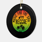 Reggae Music Lover Tropical Christmas Keramik Ornament (Links)