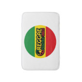 Reggae Music mit positivem Gesang und Reggae-Flagg Badematte (Vorderseite Vertikal)