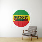Reggae Music mit positivem Gesang und Reggae-Flagg Wandteppich (Beispiel)