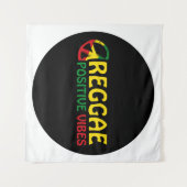 Reggae Music mit positivem Gesang und Reggae-Flagg Wandteppich (Vorderseite (Horizontal))
