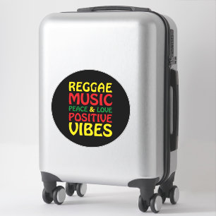 Reggae Music mit positiven Redewendungen Aufkleber