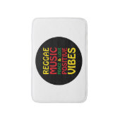 Reggae Music mit positiven Redewendungen Badematte (Vorderseite Vertikal)