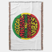 Reggae Music mit positiven Redewendungen Decke (Vorderseite Vertikal)