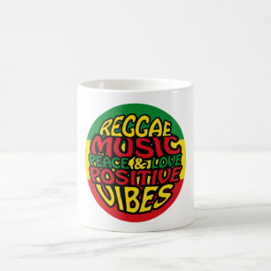 Reggae Music mit positiven Redewendungen Kaffeetasse