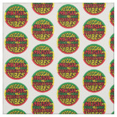 Reggae Music mit positiven Redewendungen Stoff (Muster)