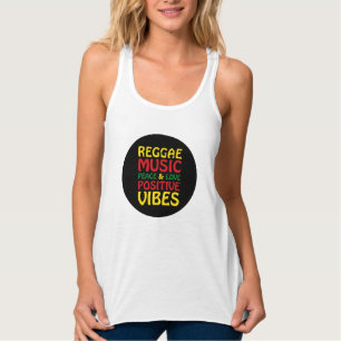 Reggae Music mit positiven Redewendungen Tank Top