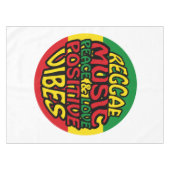 Reggae Music mit positiven Redewendungen Tischdecke (Vorderseite (Horizontal))