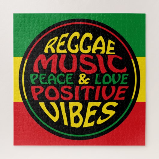 Reggae Music mit positiven Redewendungen und Zitat Puzzle (Vertikal)