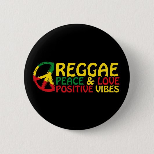 Reggae Music mit positiven Zitaten Button (Vorderseite)