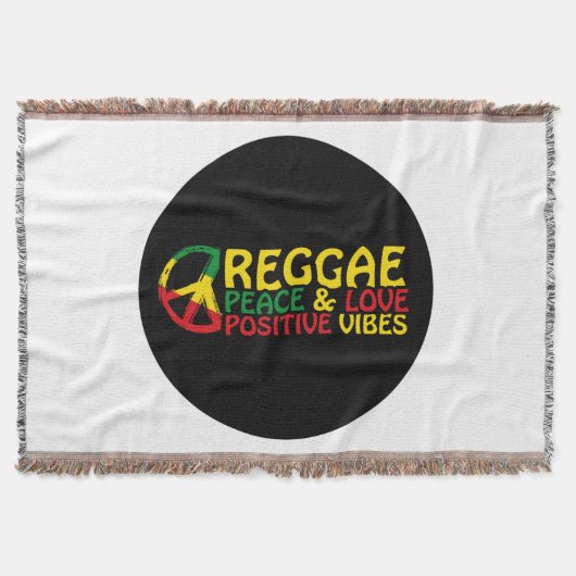 Reggae Music mit positiven Zitaten Decke (Vorderseite)