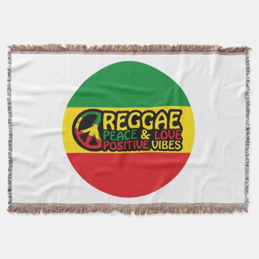 Reggae Music mit positiven Zitaten Decke (Vorderseite)