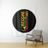 Reggae Music mit positiven Zitaten Wandteppich (Beispiel)
