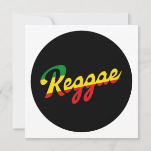 Reggae Music mit Reggae Flaggenfarben