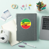Reggae Music mit Reggae Flaggenfarben Aufkleber (iPad Hülle)
