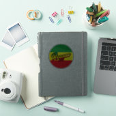 Reggae Music mit Reggae Flaggenfarben Aufkleber (iPad Hülle)