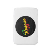 Reggae Music mit Reggae Flaggenfarben Badematte (Vorderseite Vertikal)