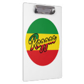 Reggae Music mit Reggae Flaggenfarben Klemmbrett (Rechts)