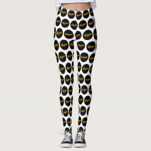 Reggae Music mit Reggae Flaggenfarben Leggings