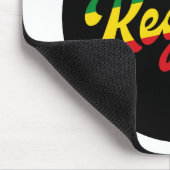 Reggae Music mit Reggae Flaggenfarben Mousepad (Ecke)