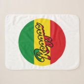 Reggae Music mit Reggae Flaggenfarben Sherpadecke (Vorderseite (Horizontal))