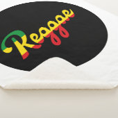 Reggae Music mit Reggae Flaggenfarben Sherpadecke (3/4)