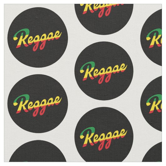 Reggae Music mit Reggae Flaggenfarben Stoff (Nahaufnahme)
