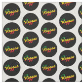 Reggae Music mit Reggae Flaggenfarben Stoff (Muster)
