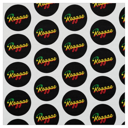Reggae Music mit Reggae Flaggenfarben Stoff (Muster)