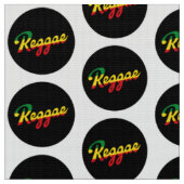 Reggae Music mit Reggae Flaggenfarben Stoff (Nahaufnahme)